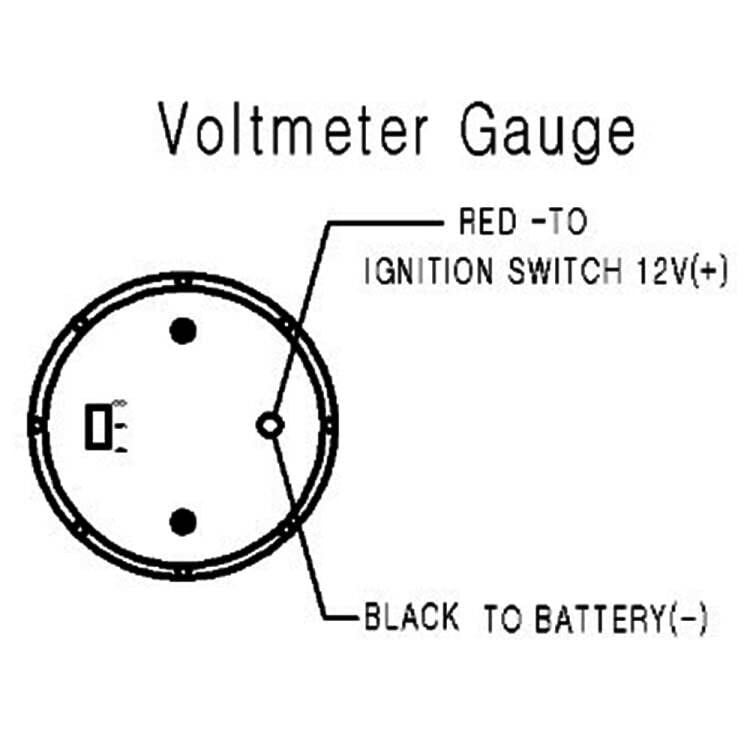 SINCO TECH 52mm Gauge Car Meter Digital Display Pointer 7 Colors Backlight 12V Universal Gauge Kit…… (Voltage Gauge) - Image 4
